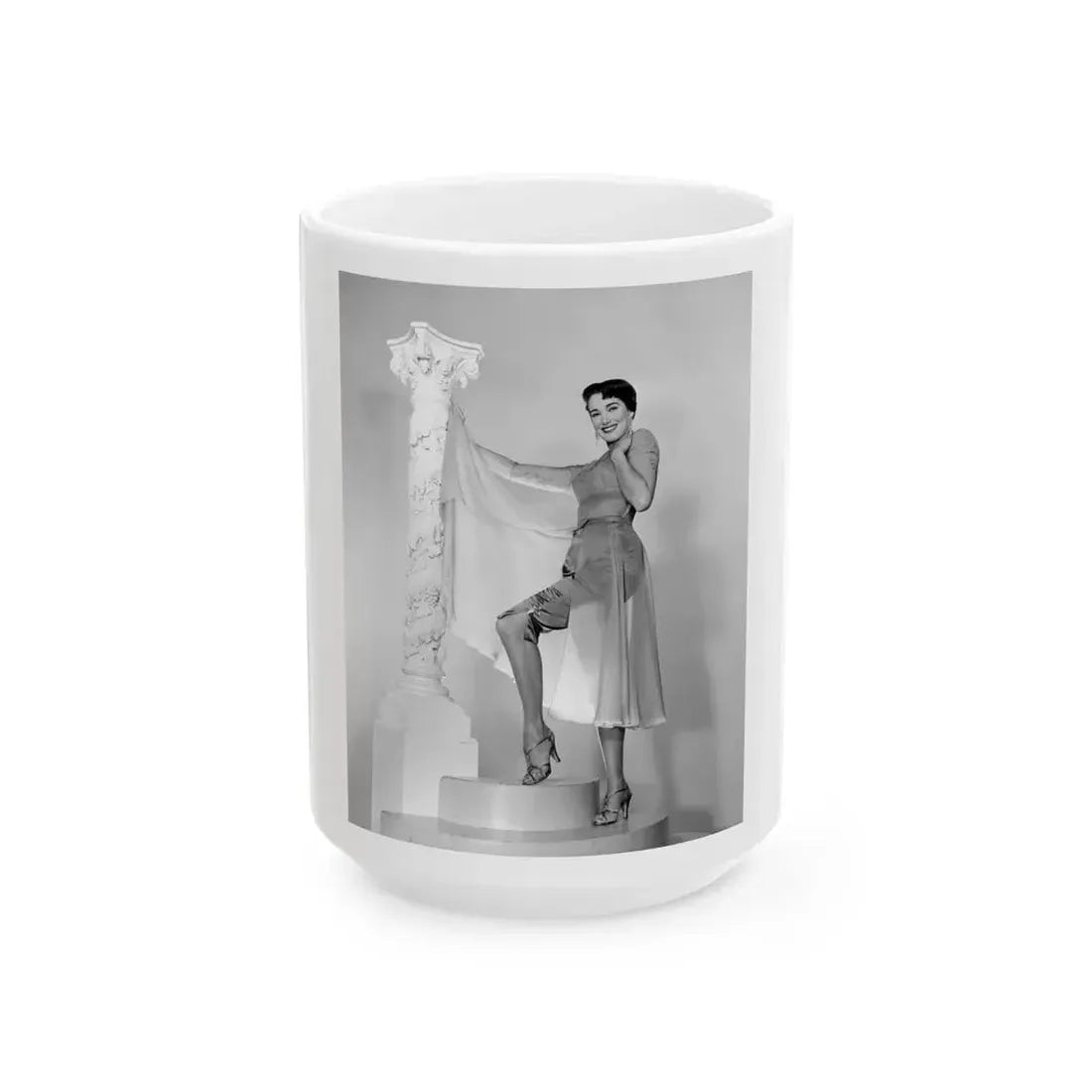 Julie Adams #213 (Vintage Female Icon) White Coffee Mug 15oz - Go Mug Yourself