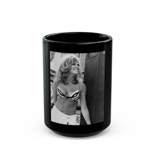 Julie Ege #08 (Vintage Female Icon) Black Coffee Mug 15oz - Go Mug Yourself