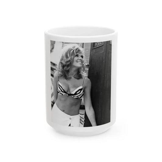 Julie Ege #08 (Vintage Female Icon) White Coffee Mug 15oz - Go Mug Yourself