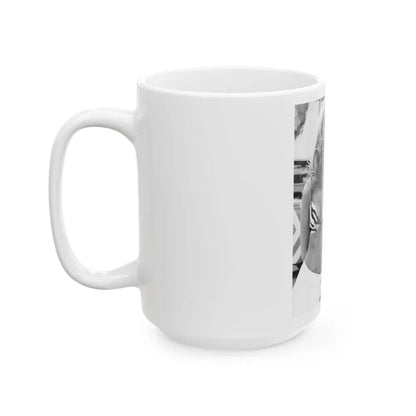 Julie Ege #08 (Vintage Female Icon) White Coffee Mug - Go Mug Yourself