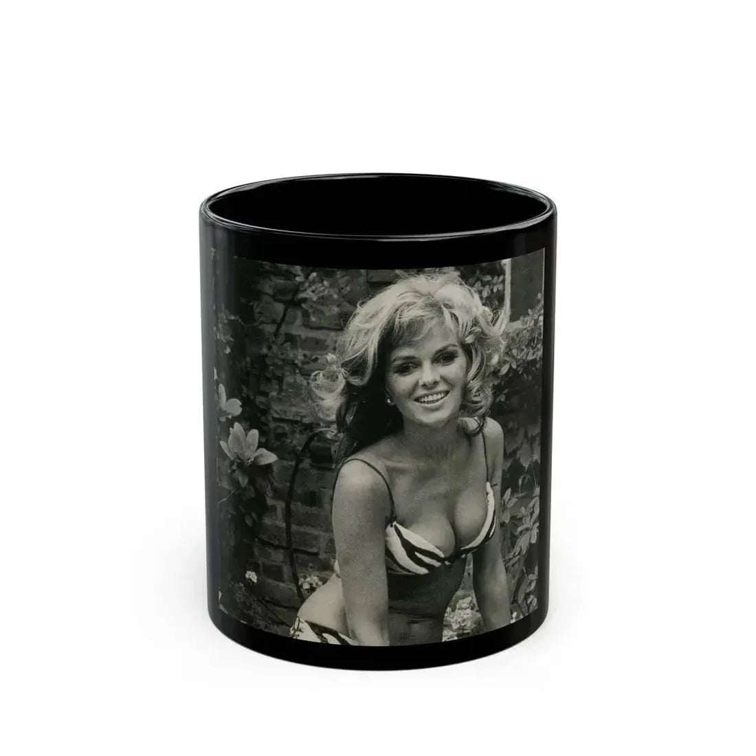 Julie Ege #104 (Vintage Female Icon) Black Coffee Mug 11oz - Go Mug Yourself