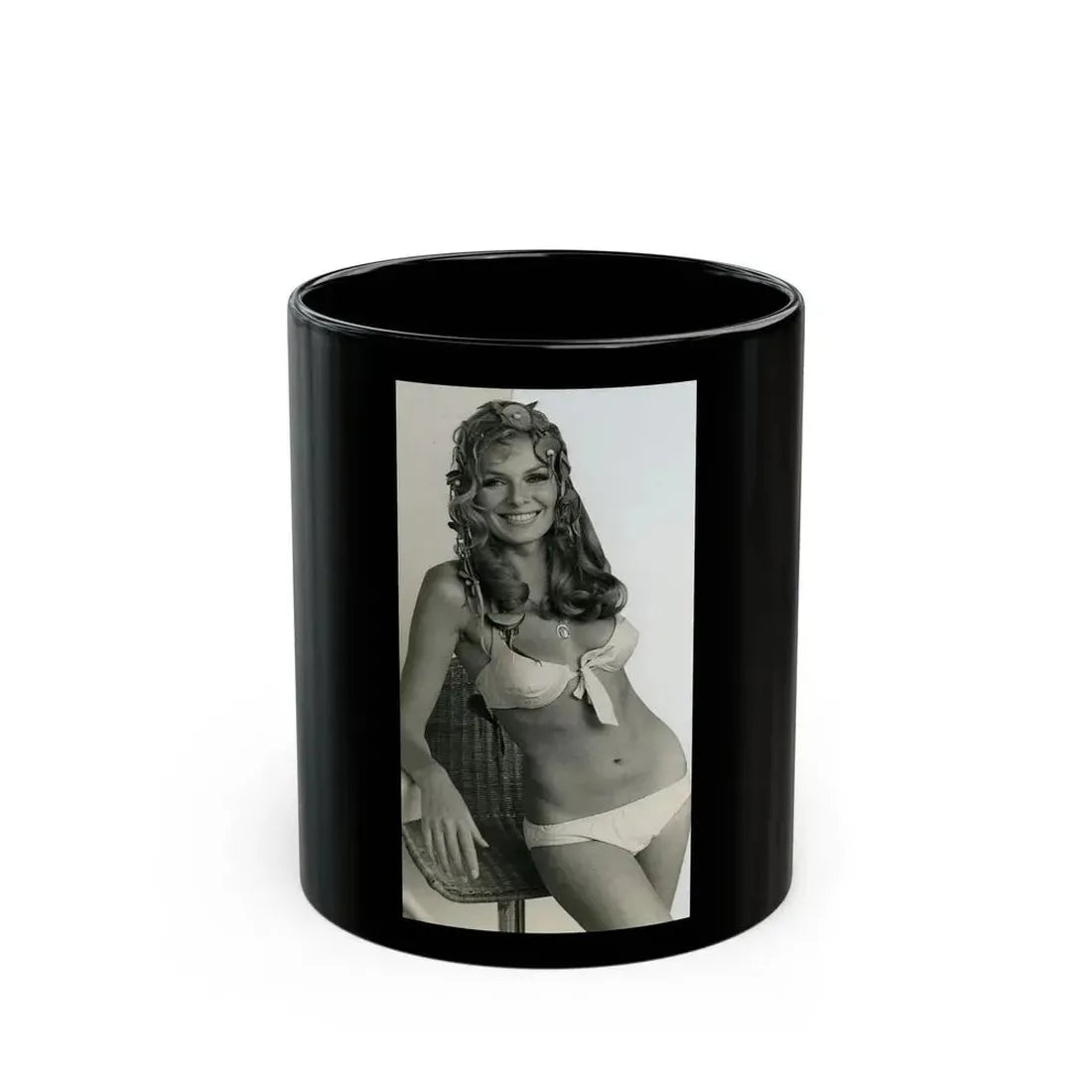 Julie Ege #112 (Vintage Female Icon) Black Coffee Mug 11oz - Go Mug Yourself