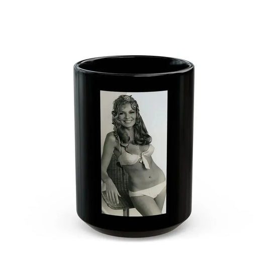 Julie Ege #112 (Vintage Female Icon) Black Coffee Mug 15oz - Go Mug Yourself