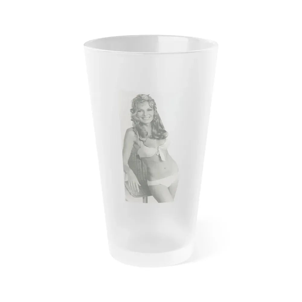 Julie Ege #112 (Vintage Female Icon) Frosted Pint Glass 16oz 16oz Frosted - Go Mug Yourself