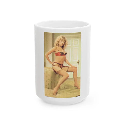 Julie Ege #117 (Vintage Female Icon) White Coffee Mug 15oz - Go Mug Yourself