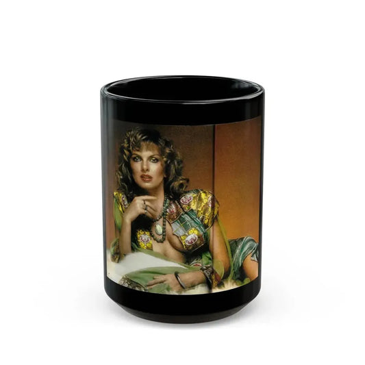 Julie Ege #120 (Vintage Female Icon) Black Coffee Mug 15oz - Go Mug Yourself