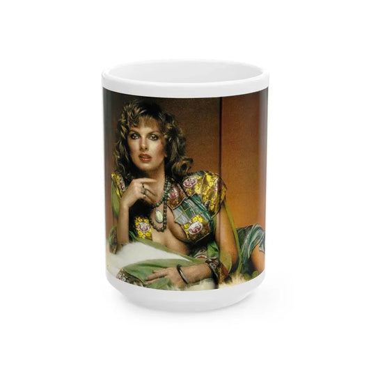 Julie Ege #120 (Vintage Female Icon) White Coffee Mug 15oz - Go Mug Yourself