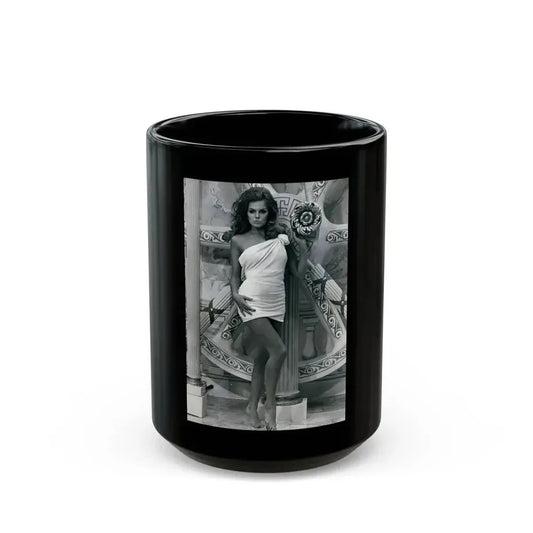 Julie Ege #124 (Vintage Female Icon) Black Coffee Mug 15oz - Go Mug Yourself