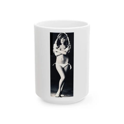 Julie Ege #126 (Vintage Female Icon) White Coffee Mug 15oz - Go Mug Yourself