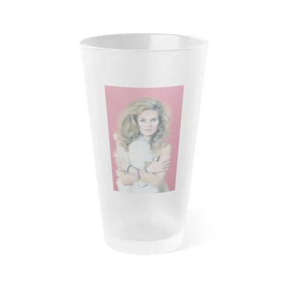 Julie Ege #129 (Vintage Female Icon) Frosted Pint Glass 16oz-16oz-Frosted-Go Mug Yourself