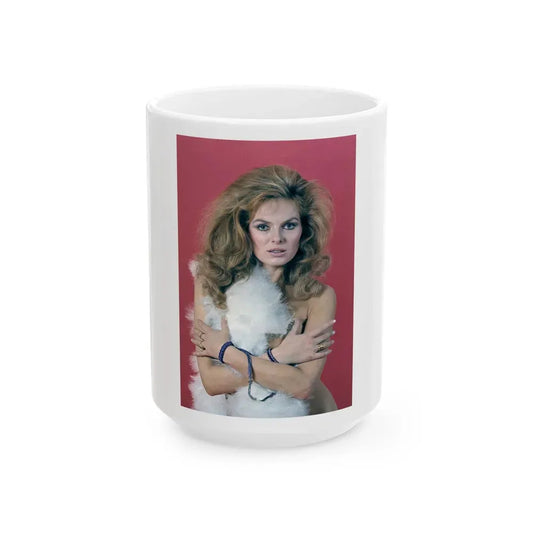 Julie Ege #129 (Vintage Female Icon) White Coffee Mug 15oz - Go Mug Yourself