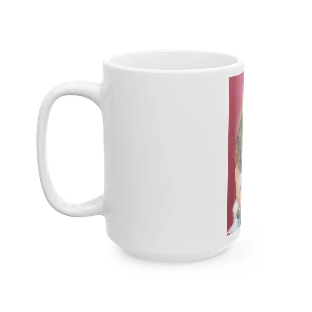 Julie Ege #130 (Vintage Female Icon) White Coffee Mug - Go Mug Yourself