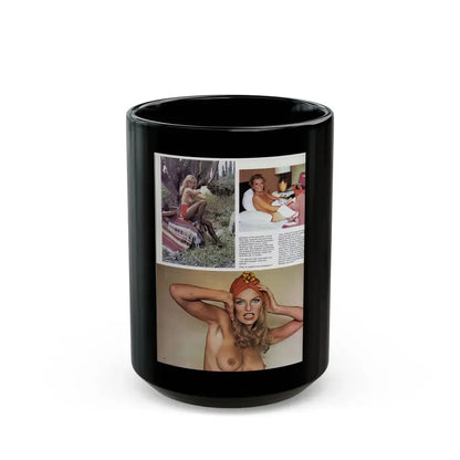 Julie Ege #147 - Topless Mag. Photos & Article (Vintage Female Icon) Black Coffee Mug 15oz - Go Mug Yourself