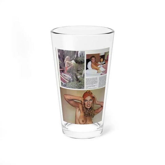 Julie Ege #147 - Topless Mag. Photos & Article (Vintage Female Icon) Pint Glass 16oz 16oz - Go Mug Yourself