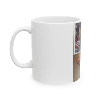 Julie Ege #147 - Topless Mag. Photos & Article (Vintage Female Icon) White Coffee Mug - Go Mug Yourself