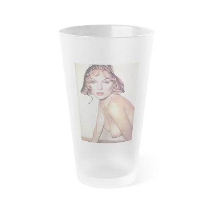 Julie Ege #147 - Topless (Vintage Female Icon) Frosted Pint Glass 16oz-16oz-Frosted-Go Mug Yourself