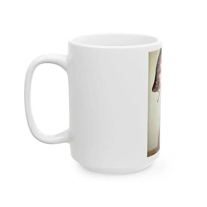 Julie Ege #147 - Topless (Vintage Female Icon) White Coffee Mug - Go Mug Yourself