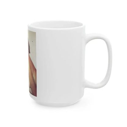 Julie Ege #147 - Topless (Vintage Female Icon) White Coffee Mug - Go Mug Yourself