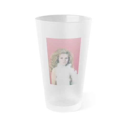 Julie Ege #148 (Vintage Female Icon) Frosted Pint Glass 16oz-16oz-Frosted-Go Mug Yourself