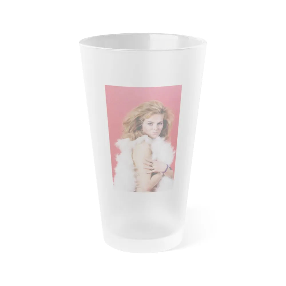 Julie Ege #149 (Vintage Female Icon) Frosted Pint Glass 16oz-16oz-Frosted-Go Mug Yourself