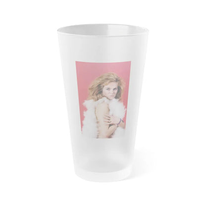 Julie Ege #149 (Vintage Female Icon) Frosted Pint Glass 16oz-16oz-Frosted-Go Mug Yourself