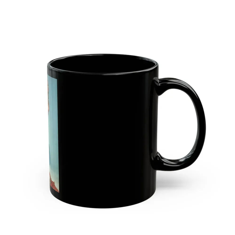 Julie Ege #150 (Vintage Female Icon) Black Coffee Mug - Go Mug Yourself