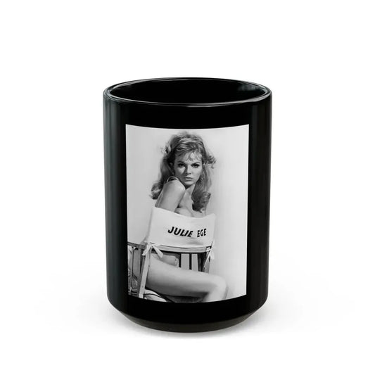 Julie Ege #151 (Vintage Female Icon) Black Coffee Mug 15oz - Go Mug Yourself
