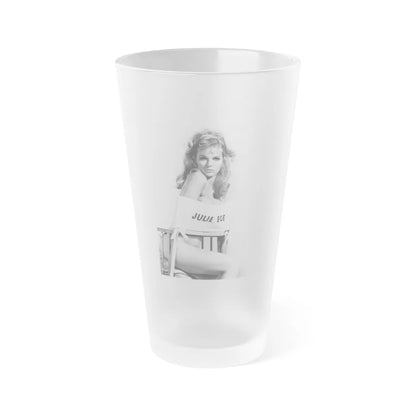 Julie Ege #151 (Vintage Female Icon) Frosted Pint Glass 16oz-16oz-Frosted-Go Mug Yourself