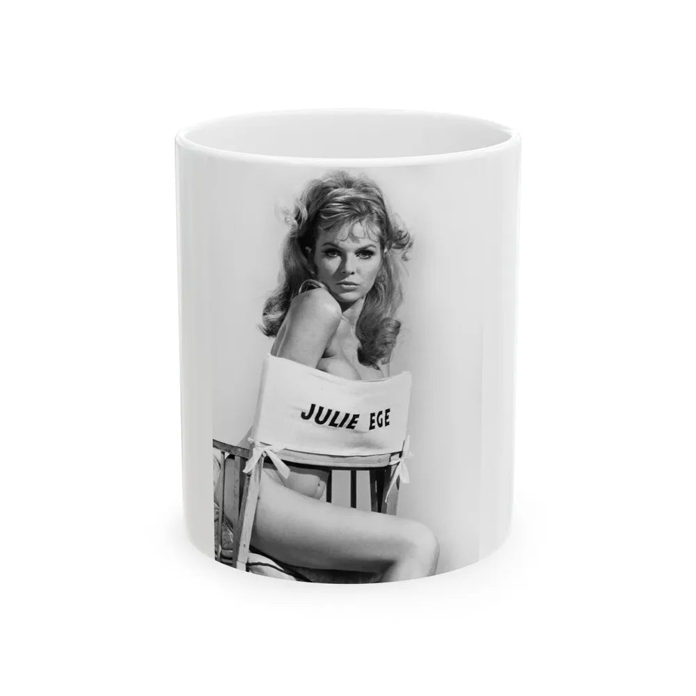 Julie Ege #151 (Vintage Female Icon) White Coffee Mug-11oz-Go Mug Yourself