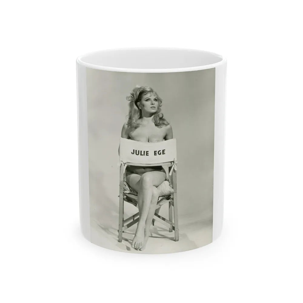 Julie Ege #152 (Vintage Female Icon) White Coffee Mug-11oz-Go Mug Yourself