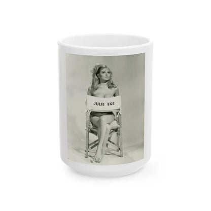 Julie Ege #152 (Vintage Female Icon) White Coffee Mug-15oz-Go Mug Yourself