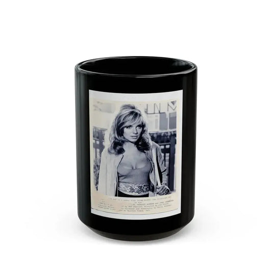 Julie Ege #162 (Vintage Female Icon) Black Coffee Mug 15oz - Go Mug Yourself