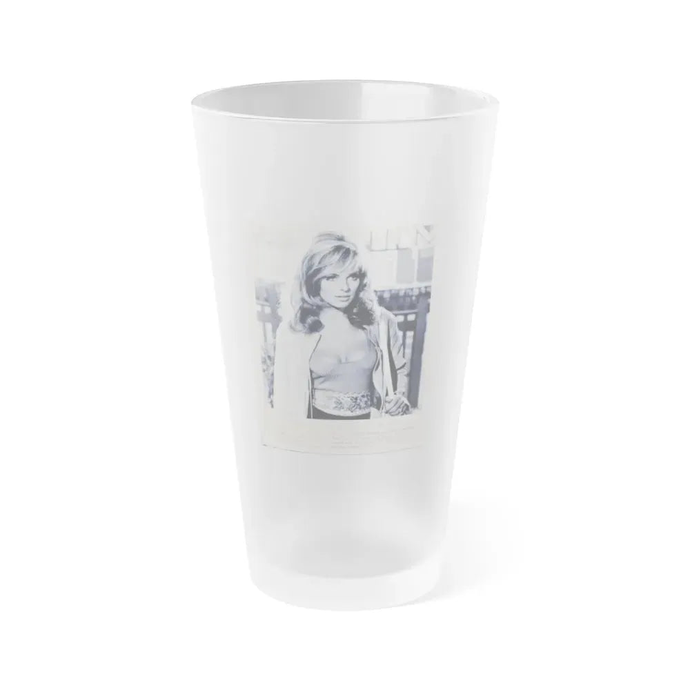 Julie Ege #162 (Vintage Female Icon) Frosted Pint Glass 16oz 16oz Frosted - Go Mug Yourself