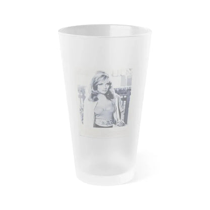 Julie Ege #162 (Vintage Female Icon) Frosted Pint Glass 16oz 16oz Frosted - Go Mug Yourself