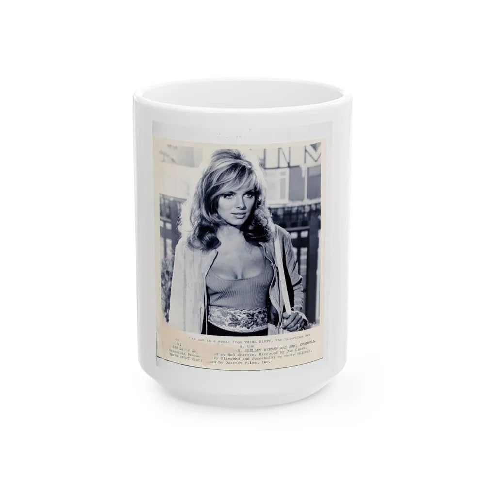 Julie Ege #162 (Vintage Female Icon) White Coffee Mug-15oz-Go Mug Yourself