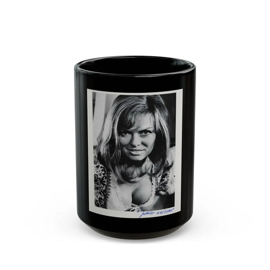 Julie Ege #163 (Vintage Female Icon) Black Coffee Mug-15oz-Go Mug Yourself