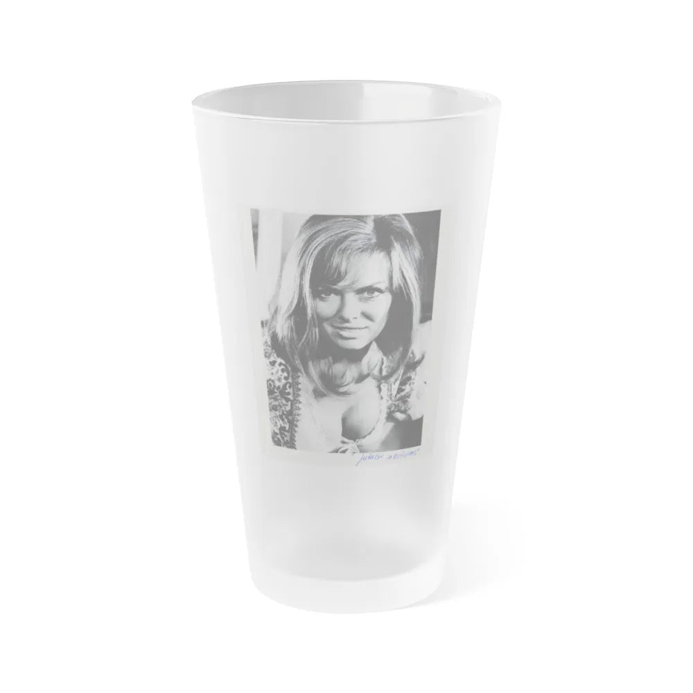 Julie Ege #163 (Vintage Female Icon) Frosted Pint Glass 16oz-16oz-Frosted-Go Mug Yourself