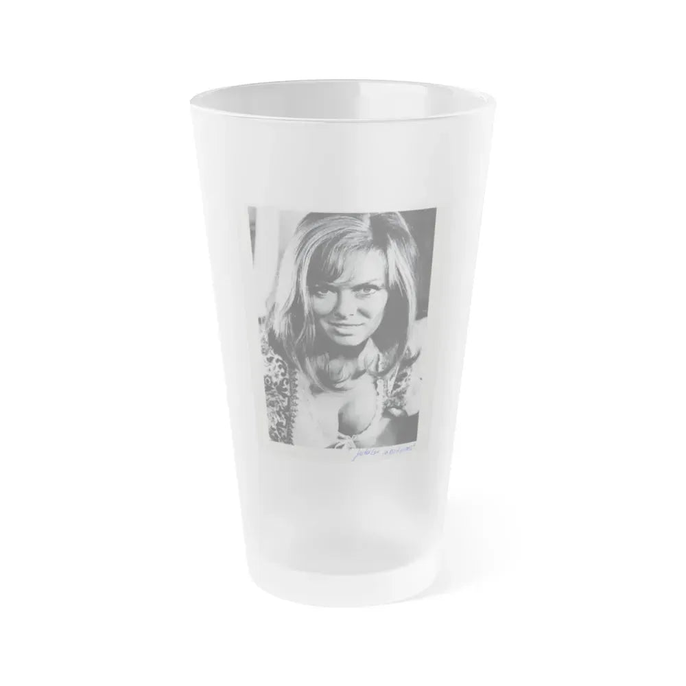 Julie Ege #163 (Vintage Female Icon) Frosted Pint Glass 16oz 16oz Frosted - Go Mug Yourself