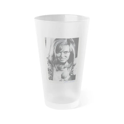 Julie Ege #163 (Vintage Female Icon) Frosted Pint Glass 16oz 16oz Frosted - Go Mug Yourself