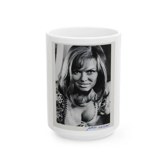 Julie Ege #163 (Vintage Female Icon) White Coffee Mug-15oz-Go Mug Yourself