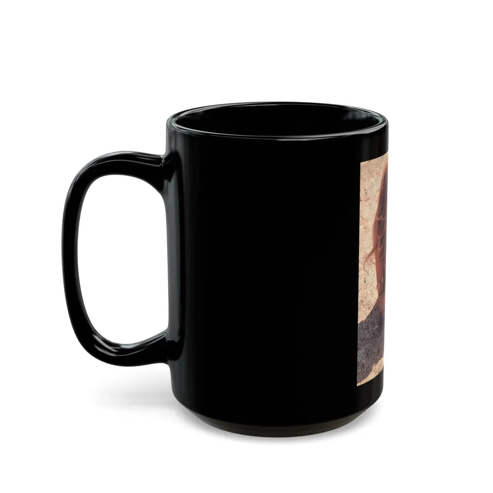 Julie Ege #171 (Vintage Female Icon) Black Coffee Mug-Go Mug Yourself