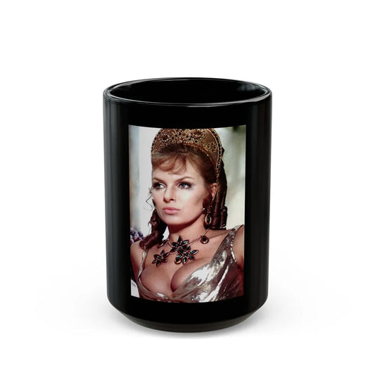 Julie Ege #172 (Vintage Female Icon) Black Coffee Mug-15oz-Go Mug Yourself