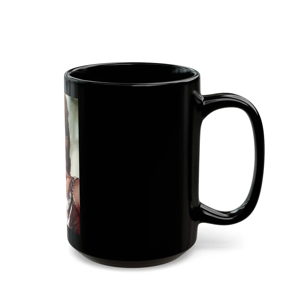 Julie Ege #172 (Vintage Female Icon) Black Coffee Mug-Go Mug Yourself