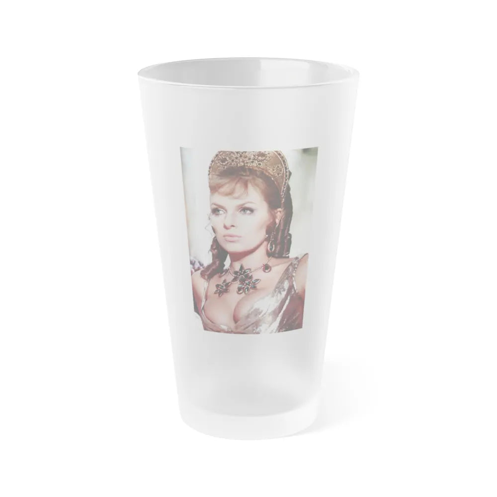 Julie Ege #172 (Vintage Female Icon) Frosted Pint Glass 16oz-16oz-Frosted-Go Mug Yourself