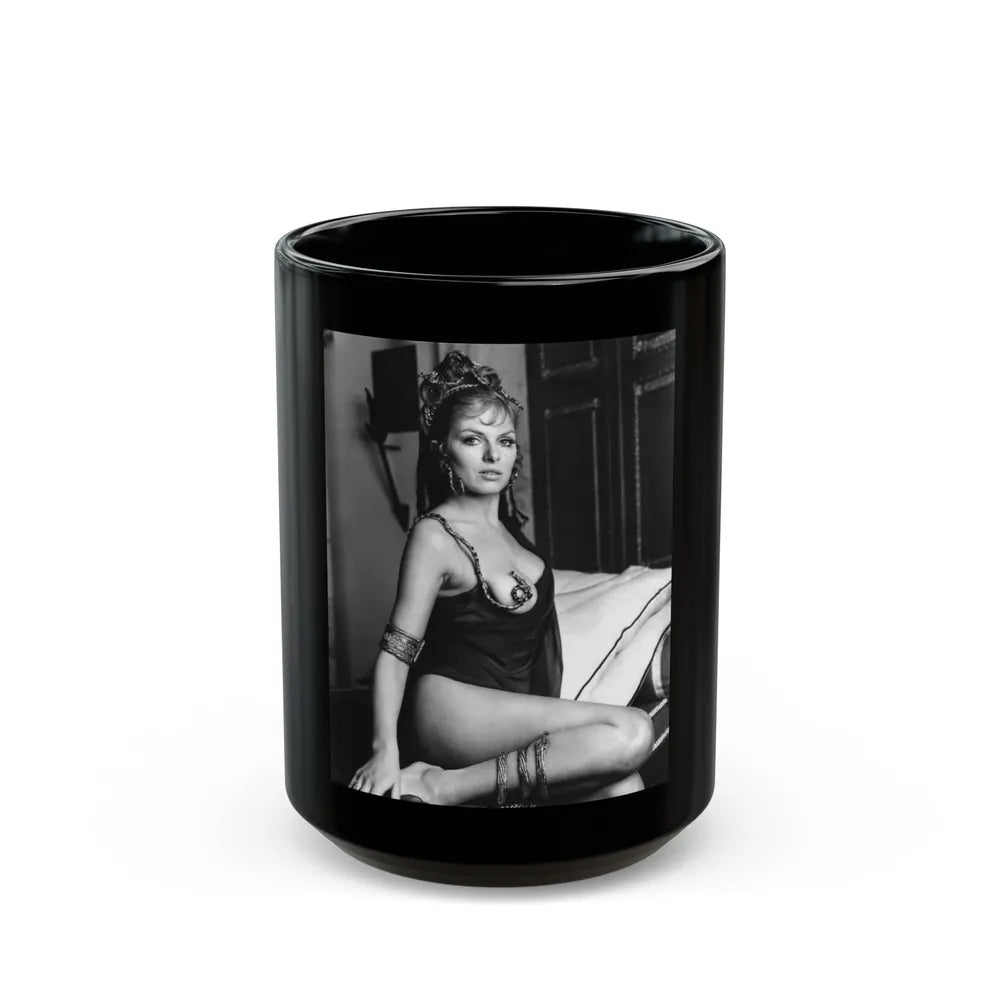 Julie Ege #173 (Vintage Female Icon) Black Coffee Mug-15oz-Go Mug Yourself