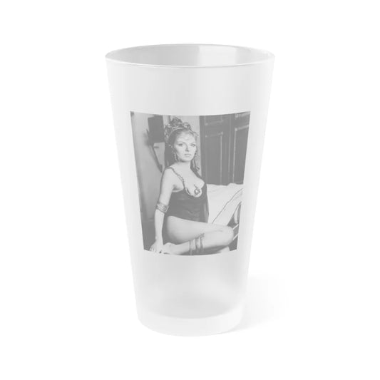 Julie Ege #173 (Vintage Female Icon) Frosted Pint Glass 16oz-16oz-Frosted-Go Mug Yourself