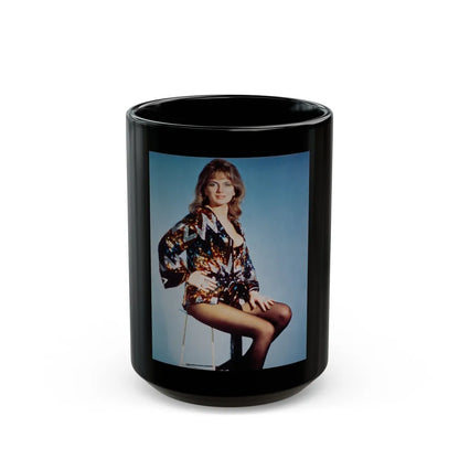 Julie Ege #177 (Vintage Female Icon) Black Coffee Mug-15oz-Go Mug Yourself