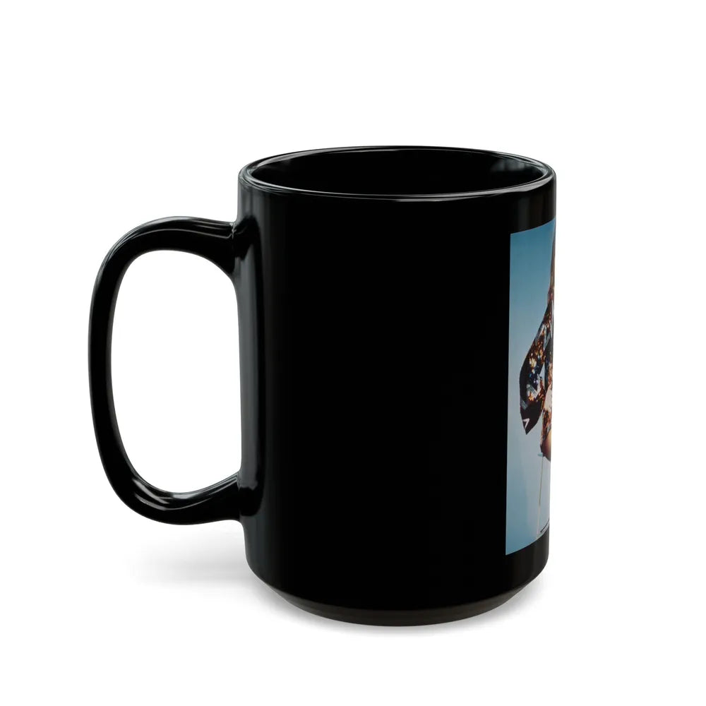 Julie Ege #177 (Vintage Female Icon) Black Coffee Mug-Go Mug Yourself