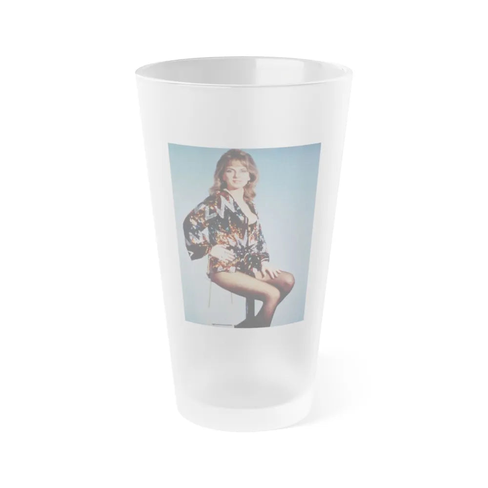 Julie Ege #177 (Vintage Female Icon) Frosted Pint Glass 16oz-16oz-Frosted-Go Mug Yourself