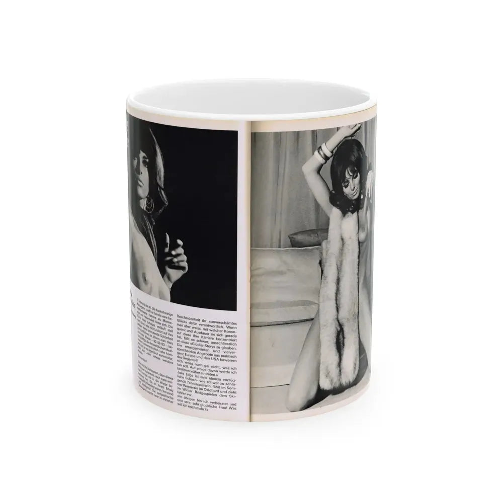 Julie Ege #178 (Vintage Female Icon) White Coffee Mug 11oz - Go Mug Yourself